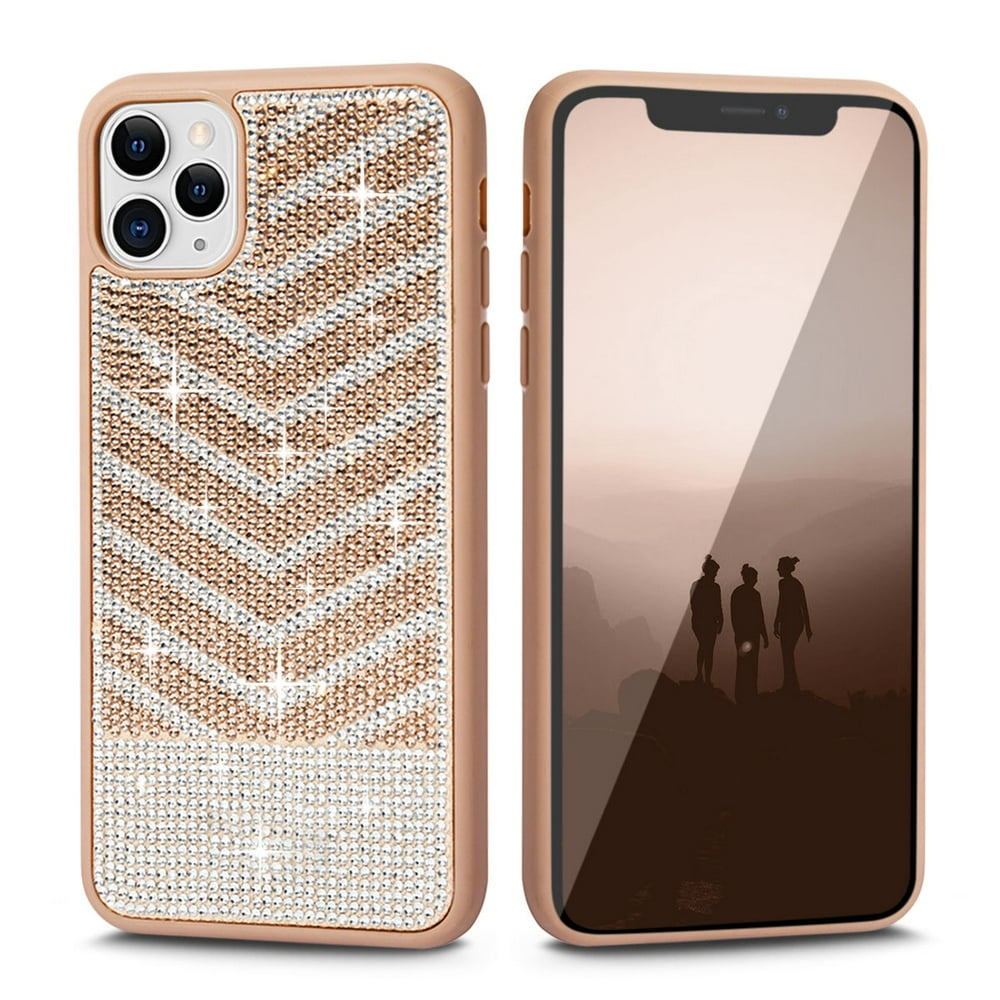 iPhone 11 Pro Max Case, Cellularvilla Luxury Bling Glitter Rock Crystal