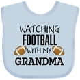 thumbnail image 3 of Inktastic Watching Football with My Grandma Boys or Girls Baby Bib, 3 of 4