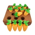 thumbnail image 3 of Dog Carrot Plush Toy IQ Training Vegetable Chew Toy Educational Foraging Toy, 3 of 8
