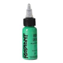 Radiant Colors Tattoo Ink - Tattooing Inks Fluid Vegan Pigments One Ounce - IRISH GREEN 1oz