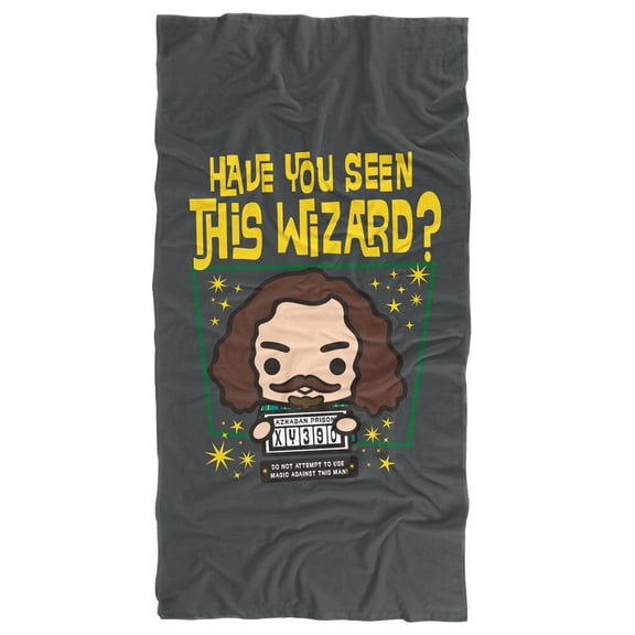 Harry Potter Have You Seen This Wizard? Officially Licensed Beach Towel 30' X 60'