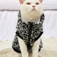 thumbnail image 4 of Bangus Double Fleece Dog Coat Pullover – Soft, Warm Dog Clothes, Machine Washable, Leopard, 4 of 5