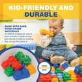 thumbnail image 5 of UNiPLAY Platform Soft Building Blocks — Educational Sensory Stacking Blocks, Learning Toy with Two 11 x 11 Inch Base Plates for Ages 3 Months and Up (88-Piece Set), 5 of 9