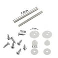 MANLINGDA Zinc Toilet Seat Hinge Mountings with Bolts & Nuts
