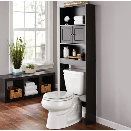 Bathroom Cabinets 23  W Bathroom Space Saver 3 Shelves Over The Toilet Cabinet