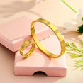 thumbnail image 4 of 2024 New Design Stainless Steel 18K Gold Not Fading For Woman Bracelet Zircon And Cross Nut Nail Fashion Love Bbangle Jewelry SH, 4 of 7