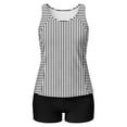 thumbnail image 5 of Hurxie High Neck Tankini Tops for Women Modest Swim Shirts with Bra Swimsuits Tank Only Bathing Suit Top No Bottom White,M, 5 of 6