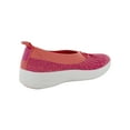 thumbnail image 3 of Fitflop Womens Uberknit Ballet Flat With Bow, Coral/Fuchsia, US 6, 3 of 3