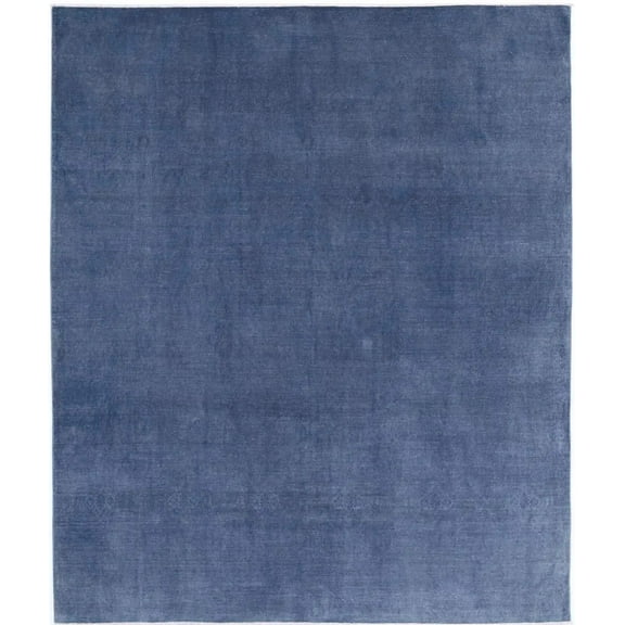 Hand Knotted Fine Overdye Wool Rug - 8'1'' x 9'5''