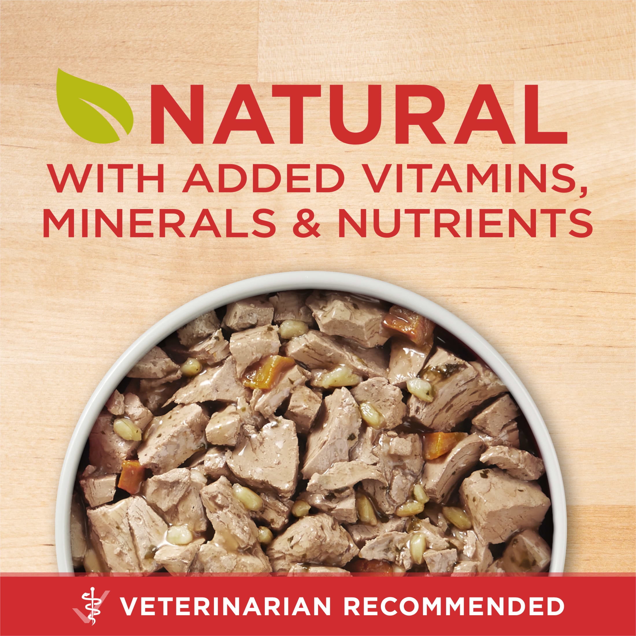 Purina ONE Plus Tender Cuts in Gravy Heart and Brain Chicken and Brown Rice Entree Natural with Added Vitamins and Minerals Wet Dog Food, 13 oz Can