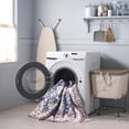 thumbnail image 3 of SAFAVIEH Martha Stewart Candyce Aztec Machine Washable Area Rug, Navy/Beige, 5' x 7', 3 of 11