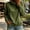 Army Green, variant on Women Cowl Neck Long Sleeve Sweatshirt Loose Soft Pullover Top Solid Color Casual Lightweight Blouses for Fall Winter S-2XL Gray