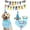 Blue Hanging Flag Suit Free Size, variant on Dog Birthday Decorations, Puppy Birthday Party Outfits,Birthday Hat/Bow Tie/Bandana/Happy Birthday Banner,Pet Theme Suit Apparel & Accessories for Boy Golden Doodle Teddy Husky Labrador (4PCS Blue)