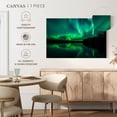 thumbnail image 5 of Elephant Stock Mystic Aurora Wall Art - Horizontal Canvas Wall Art - Living Room Wall Decor - Nature Canvas - Teal And Black Decor - 36" x 24", 5 of 8