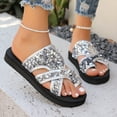 thumbnail image 5 of Women Sandals Under $15, Xunlbb Fashion Women Casual Round Head Comfy Slippers Beach Casual Slipsole Shoes(Silver,Size:42), 5 of 9