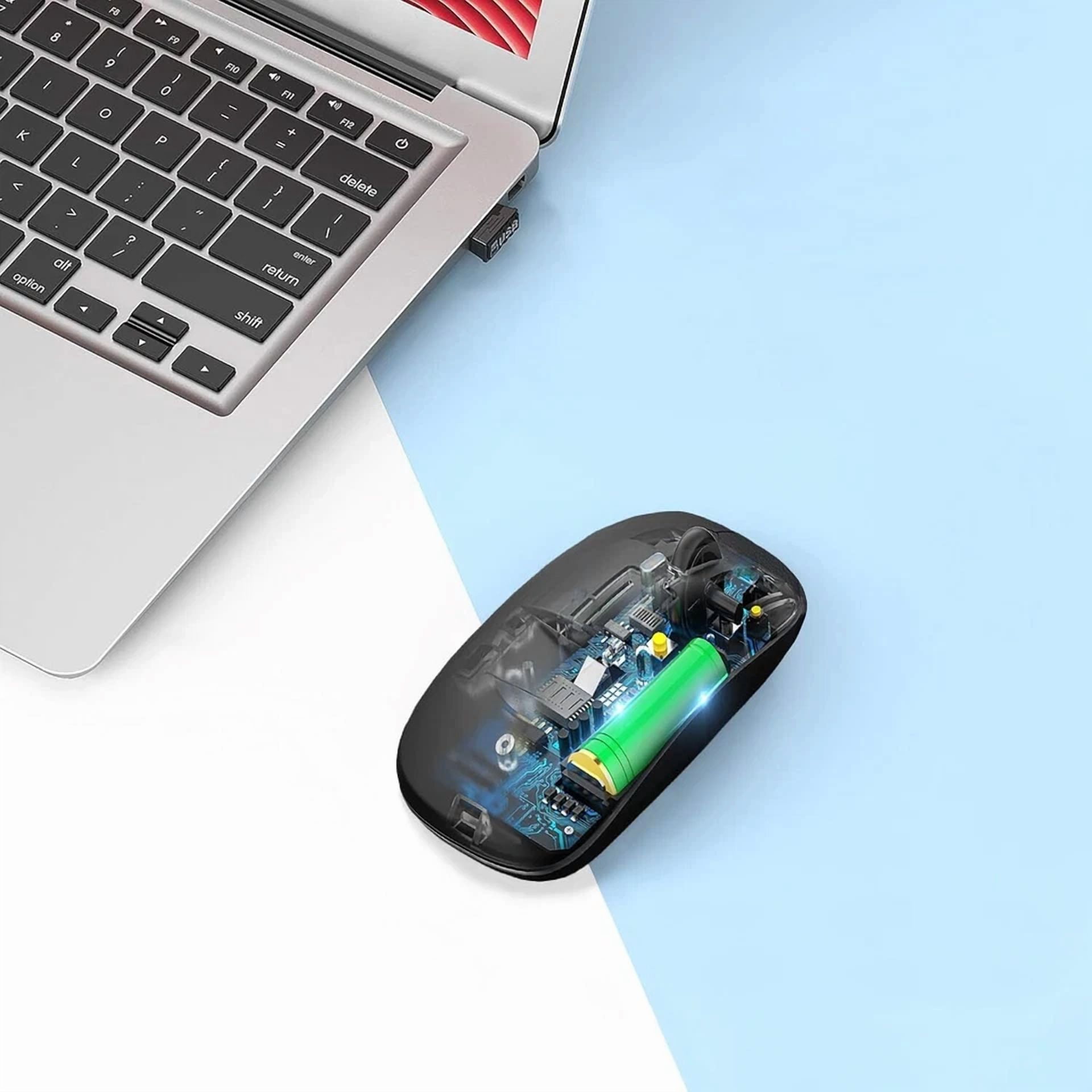 BUTTERFLY- Wireless Bluetooth Mouse Rechargeable Laptop Mice With Led Use Portable(Bt5.2 An