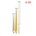 thumbnail image 3 of Clock Movement Mechanism, Non Ticking Hands, Replacement Clock Hands Kit Made of Aluminum, DIY Clock Parts Replacement for Clock Repair, 5 Sets of Golden, 3 of 7