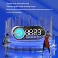 thumbnail image 6 of Linyer Stereo Subwoofer TF Portable Colorful Alarm Clock Stereos Wireless Bluetooth Desktop Long Endurance Office Study White G30Q, 6 of 8