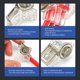 thumbnail image 4 of 4pcs Waterproof Wire Quick Connector IP68 Waterproof 1 in 2 Out Transparent Break Free CDF R3 Wire Connector 400V 32A, 4 of 5
