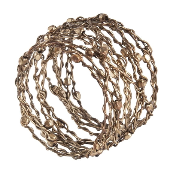Saro Lifestyle Metal Design Napkin Ring (Set of 4)
