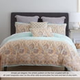 thumbnail image 4 of 100% Cotton 3-Piece Percale Weave Reversible Comforter Set, King, Puri - Heirlooms of India, 4 of 8