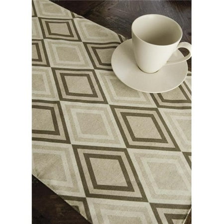 

Diamond Linen 13 x 36 in. Runner - Flax