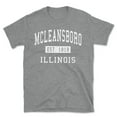 thumbnail image 1 of Mcleansboro Illinois Classic Established Men's Cotton T-Shirt, 1 of 1