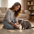 thumbnail image 7 of Silicone Pet Food Storage Container Leakproof Lid Microwave Freezer Safe for Wet Dry Dog Cat Food Treats Travel Meal Prep, 7 of 7