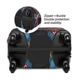 thumbnail image 4 of Xecao Blue Dinosaur print Elastic Luggage Cover, with double-sided print , is perfect for travel, business, and daily use, 4 of 9