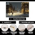 thumbnail image 2 of Vintage Victorian City Winter Scene Art Poster TV Classic Snow Scene Oil Painting Style Wall Decor Art Decoration, 2 of 8