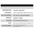 thumbnail image 2 of Helmet,Safety And 1300mah E-bike And Helmet 8 Video Helmet Camera E-bike And Helmet 1080p@30fps W/ Safety E-bike Absorption And Camera Absorption Helmet, 2 of 6