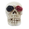 thumbnail image 3 of Luces De Esqueleto De Halloween Con Flores, Estatua De Cabeza De Esqueleto, Luz De Terror, Casa Embrujada, Adorno De Fiesta Con Luz Led seitruly HA046284-03, 3 of 6