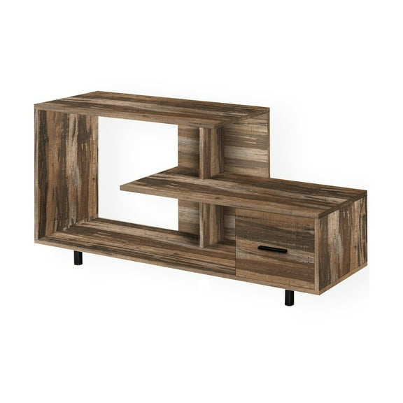Monarch Specialties Tv Stand, 48 Inch, Console, Storage Drawer, Living Room, Bedroom, Brown Laminate