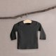 thumbnail image 2 of Gibobby Blusas Elegantes Para Niños Bebé recién nacido niñas niños primavera otoño sólido manga larga camiseta interior ropa de dormir Tops ropa(Negro, 0-6 Meses), 2 of 3