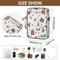 thumbnail image 3 of Haosy Accordion File Organizer Zipper Binder 500 Sheet 6-Tab Expanding File Folder Multi-Pocket 1.2 Inch 3 Ring Christmas Gnomes and Presents, 3 of 7