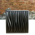 thumbnail image 4 of 54cm Wall  Form, Recyclable DIY Production ABS Wavy Grain  Form, Plastic Concrete Forms For Wall Courtyard Home Decoration Black, 4 of 8
