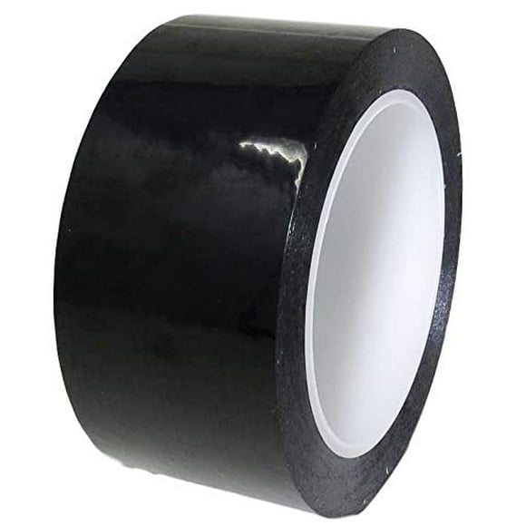 GGR SUPPLIES Ruban Adhésif en Polyester Métallisé Mylar T.R.U. MMYP-1 avec Acrylique. Plusieurs Couleurs Disponibles. 72 Yards. (Noir, 6 Po.)