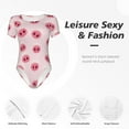thumbnail image 6 of Naloa Cute Pig Nose Women's Short-Sleeved Onesie, One-Piece Swimsuit for Parties, dates, clubs - Large, 6 of 9
