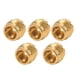 thumbnail image 1 of Adaptateur de filetage de micro 5 pièces, 3/8 po femelle vers 5/8 po mâle, doré, pour bras de suspension de support de microphone, 1 of 4