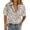 Floral Apricot, variant on Zeagoo Button Down Shirts for Womens Short Sleeve Collared Linen Cotton Tops Boyfriend Solid Blouse