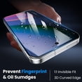 thumbnail image 6 of [2+2 Pack] DOCOCO Compatible with Google Pixel 10 Privacy Screen Protector with Camera Lens Protector, 9H Tempered Glass, HD Clear Case Friendly Anti-Scratch, 6 of 7
