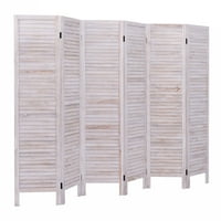 Room Dividers Product Image Giantex 6 Panel Room Divider Furniture Clic Venetian Wooden Slat Home 67 In Tall