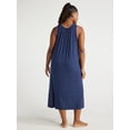thumbnail image 3 of Joyspun Women's Sleeveless Knit Midi Chemise, Sizes S to 4X, 3 of 5