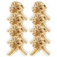 thumbnail image 5 of Houderco 10Pcs Golden Florist Ribbon Pull Bows For Event Planners Wedding And Christmas 11.8x7.9x3.9in, 5 of 8