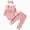 H233-Pink, variant on masbird 3PCS Infant Baby Girls Clothes Set 0 3 6 12 18 24 Months Ruffle Long Sleeve Rompers Pants Headband Sets for Kids,Wine,0-3 M