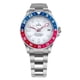 thumbnail image 1 of Ratio Reloj Automático FreeDiver Serie GMT para Hombre, Acero Inoxidable, Zafiro, Esfera Blanca, Bisel Pepsi Azul y Rojo, RTF061, 200 M, 1 of 10