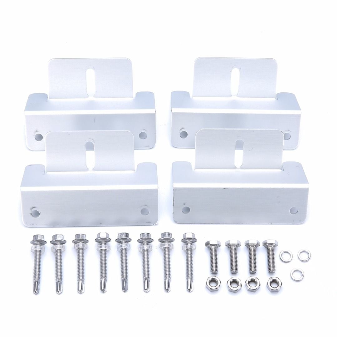 4pcs Solar Panel Mounting Z Brackets Set Fixing Kit Fit Caravan Roof RV