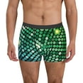thumbnail image 2 of Goofa Green Disco Lights Printed Men's Boxer Briefs Underwear, Moisture-Wicking Underwear, Trunk,Soft and Breathable Cotton Underwear-X-Large, 2 of 9