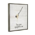 thumbnail image 3 of Stupell Industries You Just Spaghetti Me Phrase Graphic Art Luster Gray Floating Framed Canvas Print Wall Art, Design by Lil' Rue, 3 of 6