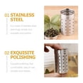 thumbnail image 2 of Tea Bag Strainer Filter Coffee Loose Leaf Ball Fine Mesh Stainless Steel Infuser Holder Travel, 2 of 6